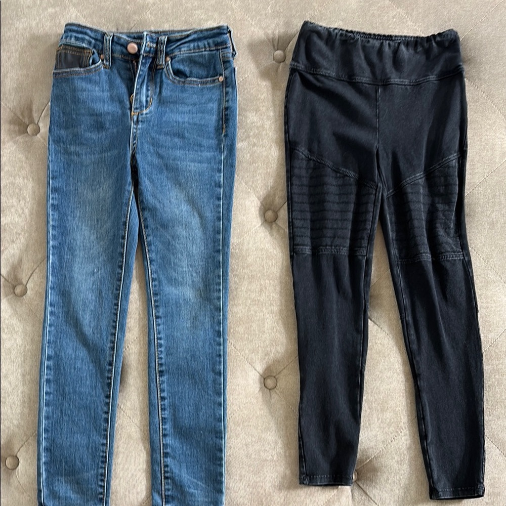 1 Pair of Leggings & 1 Pair of Jeans